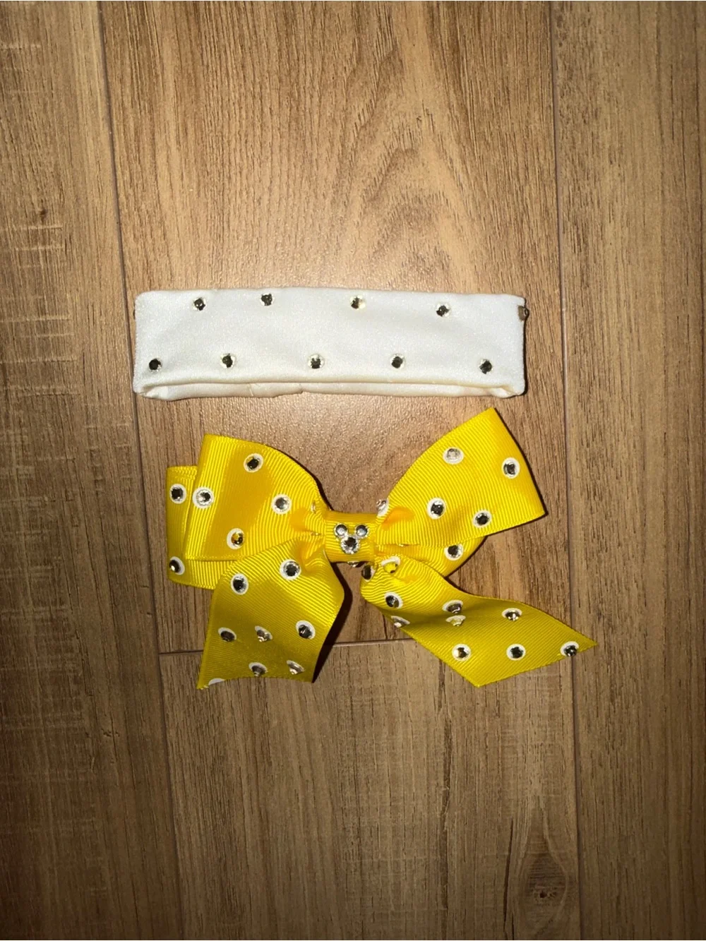 Weissman Yellow Dance Costume with Rhinestone Accent